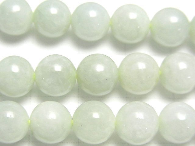 [Video] Burmese Jadeite AA++ Round 8mm half or 1strand beads (aprx.15inch/38cm)