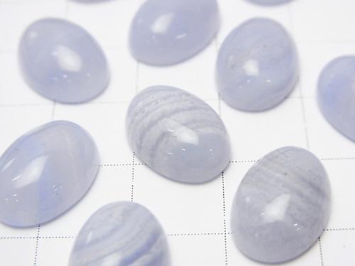Blue Lace Agate AAA Oval Cabochon  14x10mm 3pcs $8.79!