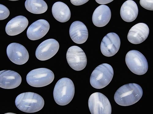 Blue Lace Agate AAA Oval Cabochon  14x10mm 3pcs $8.79!