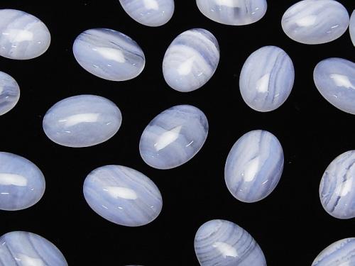 Blue Lace Agate AAA Oval Cabochon  18x13mm 3pcs $11.79!