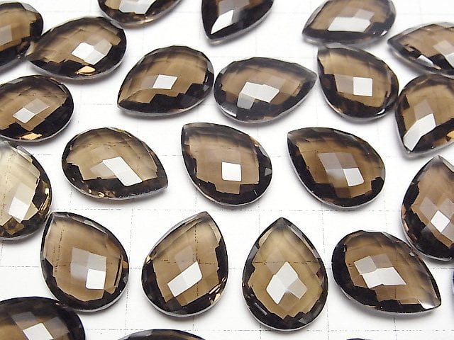 [Video]High Quality Smoky Quartz AAA Loose stone Pear shape Cushion Cut 18x13mm 1pc