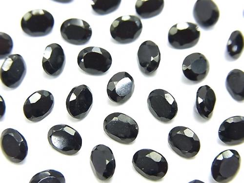 High Quality Black Spinel AAA Undrilled Oval Faceted 5 x 4 mm 15 pcs $4.79!
