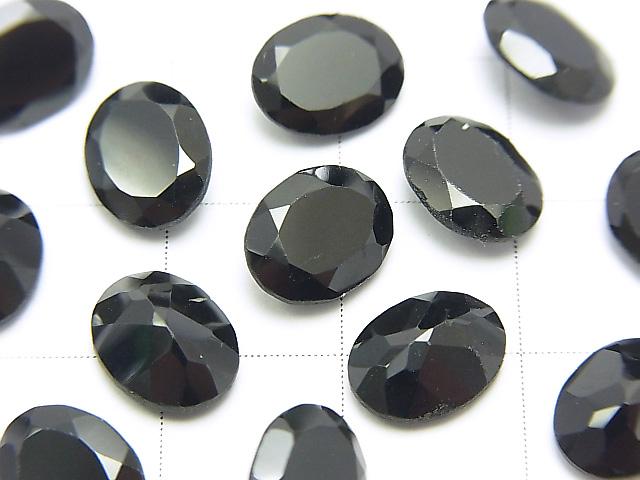 High Quality Black Spinel AAA Undrilled Oval Faceted 9 x 7 mm 10 pcs $11.79!