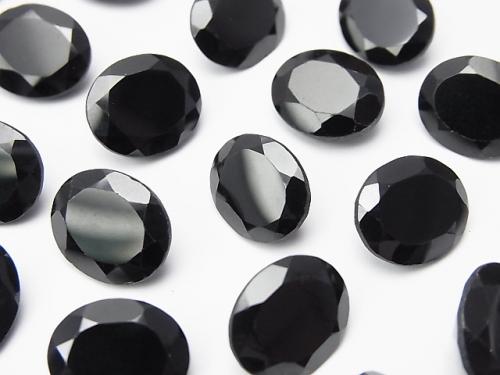 High Quality Black Spinel AAA Undrilled Oval Faceted 12 x 10 mm 5 pcs $13.99!