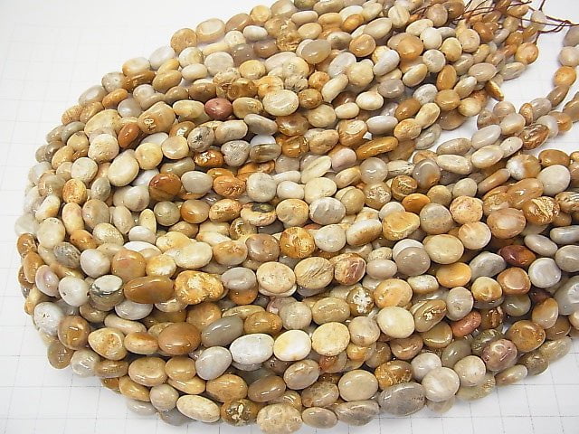 Fossil Coral  Nugget  1strand beads (aprx.15inch/37cm)