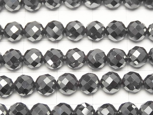 [Video]High Quality! 2pcs $7.79! Hematite 64Faceted Round 6mm 1strand beads (aprx.15inch/38cm)