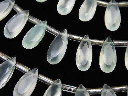 1 strand $19.99! High Quality Green Chalcedony AAA Pear shape Faceted 12 x 5 x 3 mm 1 strand (20 pcs)