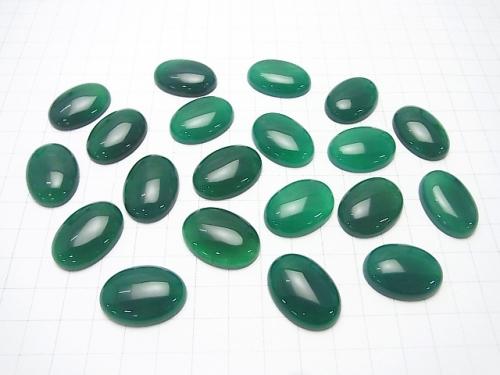 Green Onyx AAA Oval Cabochon 25 x 18 mm 1 pc