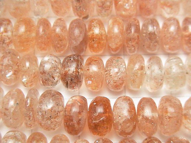 [Video] High Quality Sunstone AAA Roundel half or 1strand beads (aprx.7inch / 18cm)