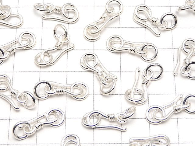 Silver925 U Hook with Jump Ring White Silver 2pcs
