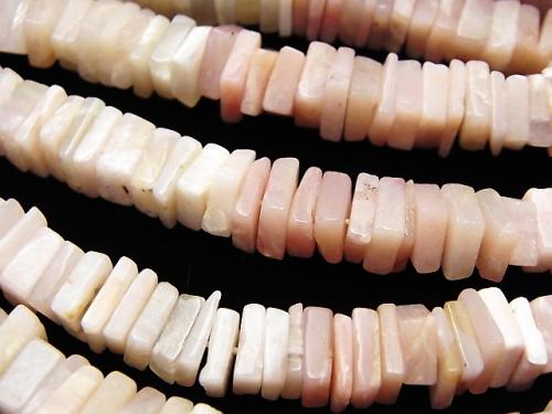 Pink Opal AA+ Square Roundel (Disc) half or 1strand beads (aprx.15inch / 38cm)