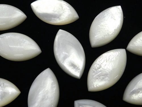 High Quality White Shell AAA Marquise Cabochon [17x10mm] [20x10mm] [26x14mm] 1pc