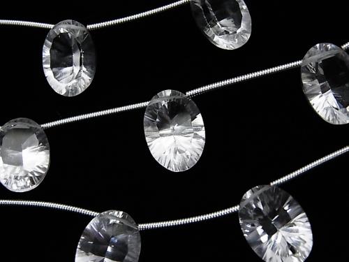 1strand $13.99! High Quality Crystal AAA Oval Concave Cut 14 x 10 mm 1strand (5pcs)