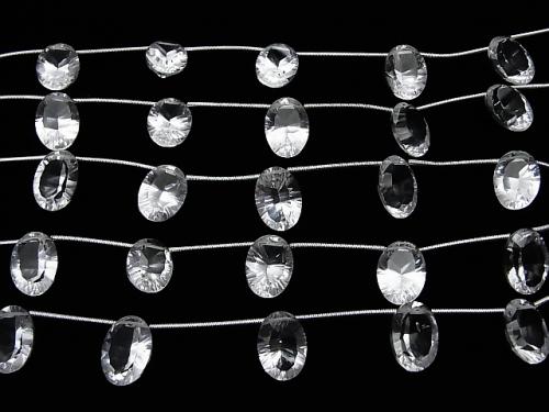 1strand $13.99! High Quality Crystal AAA Oval Concave Cut 14 x 10 mm 1strand (5pcs)