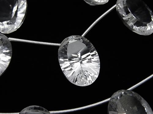 1strand $25.99! High Quality Crystal AAA Oval Concave Cut 18 x 13 mm 1strand (5pcs)