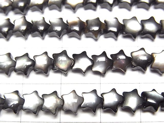 [Video] High Quality Black Shell (Black-lip Oyster)AAA Star 6x6mm 1/4 or 1strand beads (aprx.15inch/38cm)