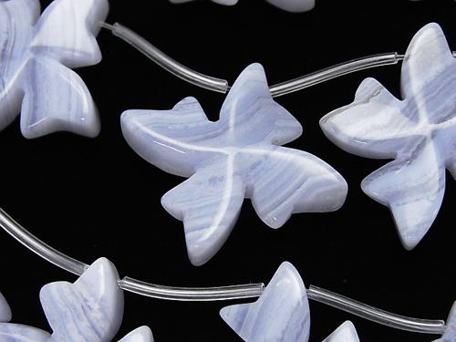 Blue Lace Agate AAA Flower (Top) half or 1strand (aprx.15inch / 38cm)