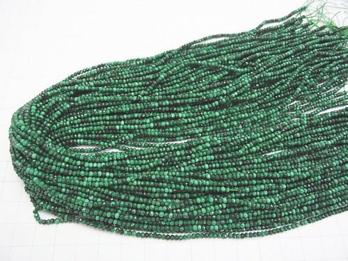 High Quality!  1strand $9.79! Malachite AAA- Faceted Button Roundel 2x2x1.5mm 1strand beads (aprx.15inch/38cm)