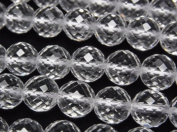 [Video] High Quality! Crystal AAA 96 Faceted Round 10 mm "Special cut" half or 1 strand beads (aprx. 15 inch / 37 cm)