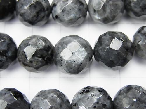 Larvikite  64Faceted Round 12mm half or 1strand (aprx.15inch/38cm)