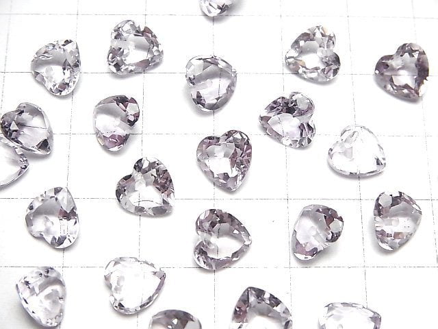 [Video]High Quality Rose Amethyst AAA Heart cut 8x8mm 1/4strands -Bracelet