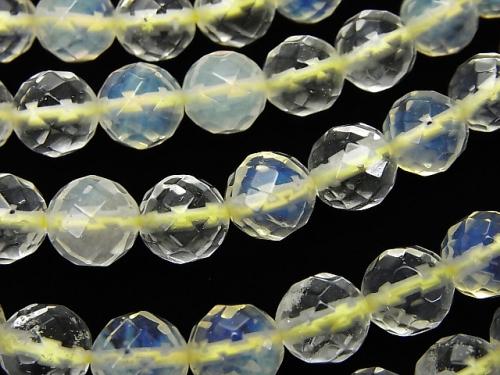 1strand $8.79! Synthetic Opal 64Faceted Round 8mm Yellow 1strand (aprx.15inch / 38cm)