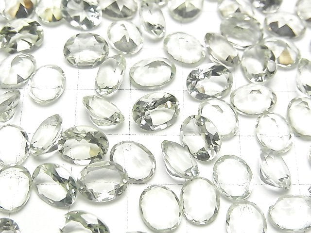 [Video]High Quality Green Amethyst AAA Loose stone Oval Faceted 9x7mm 5pcs