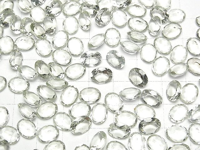[Video]High Quality Green Amethyst AAA Loose stone Oval Faceted 9x7mm 5pcs