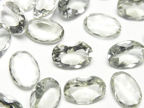 [Video]High Quality Green Amethyst AAA Loose stone Oval Faceted 14x10mm 5pcs