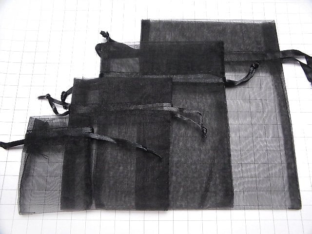 Drawstring (Organdy) [Black] 5pcs