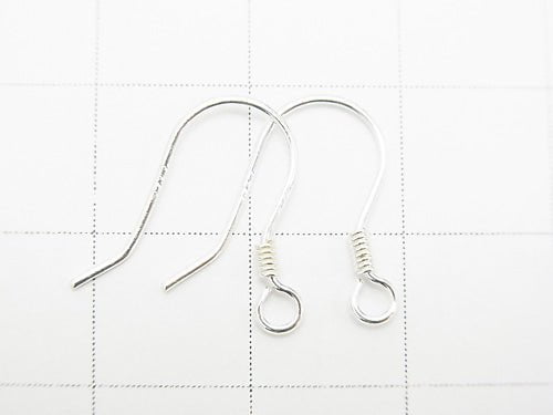 Silver925 Earwire No coating 2pairs (4 pieces)