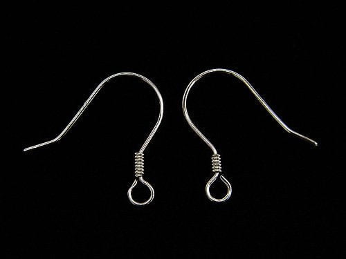 Silver925 Earwire Rhodium Plated 2pairs (4 pieces)