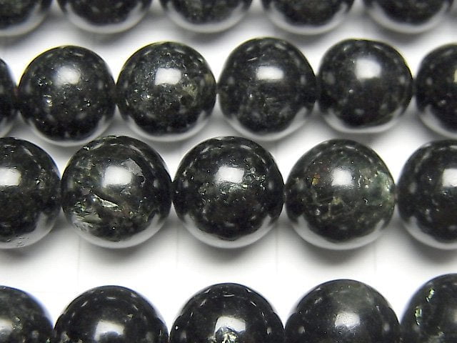 [Video] Tanzania Biotite (Green Mica) Round 10mm half or 1strand beads (aprx.15inch/37cm)
