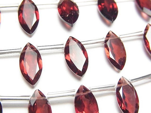 [Video] High Quality Mozambique Garnet AAA Marquise Faceted 12x6mm 1strand (8pcs )