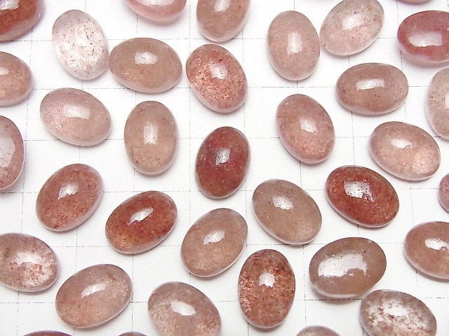 High Quality Pink Epidote AAA- Oval Cabochon 14x10mm 2pcs
