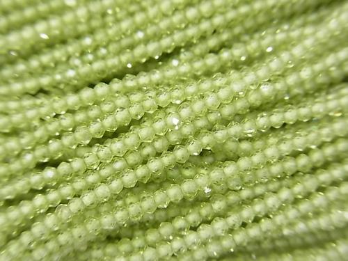 1strand $23.99! High Quality Peridot AAA Faceted Button Roundel 2x2x1.5mm 1strand (aprx.13inch/32cm)