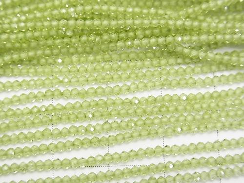 1strand $23.99! High Quality Peridot AAA Faceted Button Roundel 2x2x1.5mm 1strand (aprx.13inch/32cm)