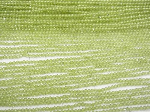 1strand $24.99! High Quality Peridot AAA Faceted Button Roundel 2.3x2.3x2mm 1strand (aprx.13inch/32cm)
