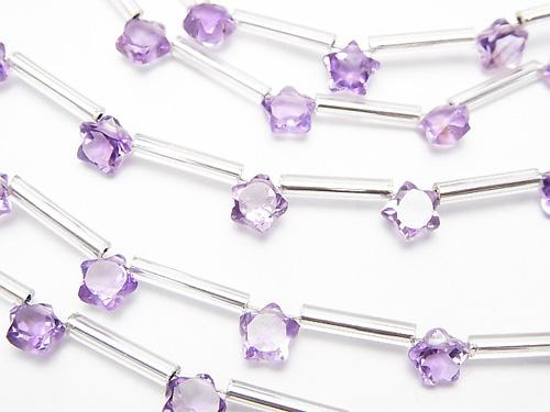 1strand $14.99! Amethyst AAA- Faceted Star 6x6mm 1strand (10pcs )
