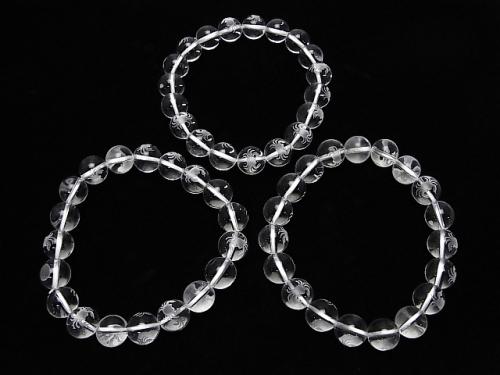 12 Constellation Carving! Crystal AAA Round 10 mm [Kanza] half or 1 strand (Bracelet)