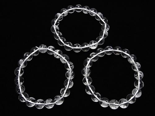 12 Constellation Carving! Crystal AAA Round 10 mm [Scorpio] half or 1 strand (Bracelet)