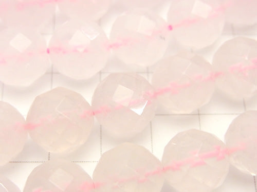 Rose Quartz AA++ 64Faceted Round 12mm half or 1strand (aprx.15inch/38cm)