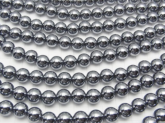 Terahertz Round 10mm [2mm hole] 1strand beads (aprx.15inch/37cm)