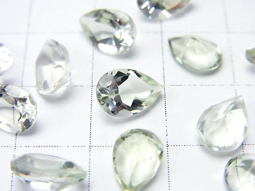 High Quality Green Amethyst AAA Undrilled Pear shape Faceted 9 x 6 x 4 mm 6 pcs $5.79!