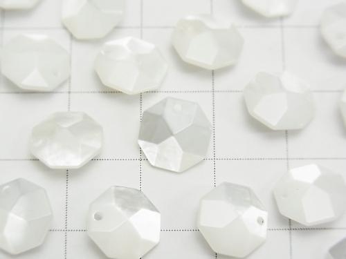 1pc $2.79! High Quality White Shell Octagonal Shape 9x9x4mm 1pc