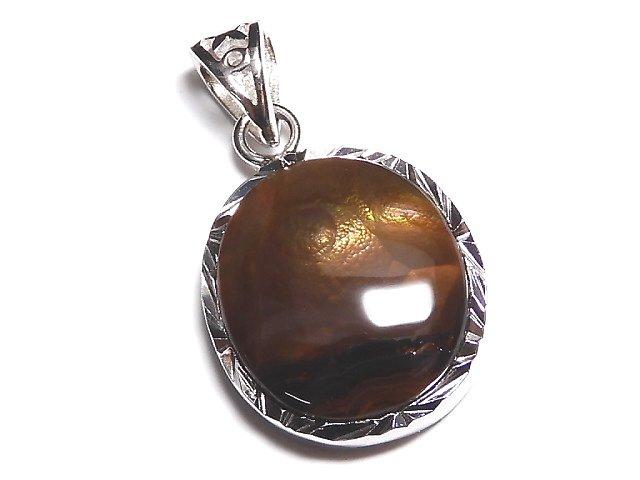 [Video] [One of a kind] Mexico Fire Agate AAA Pendant Silver925 NO.137