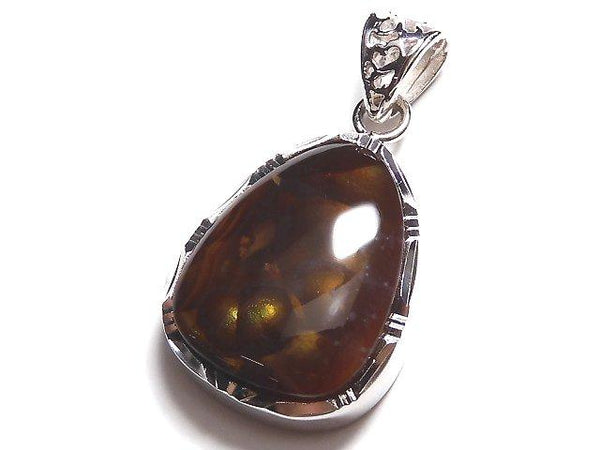 [Video] [One of a kind] Mexico Fire Agate AAA Pendant Silver925 NO.148