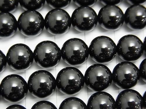 Black Spinel AAA Round 8mm half or 1strand beads (aprx.15inch / 38cm)