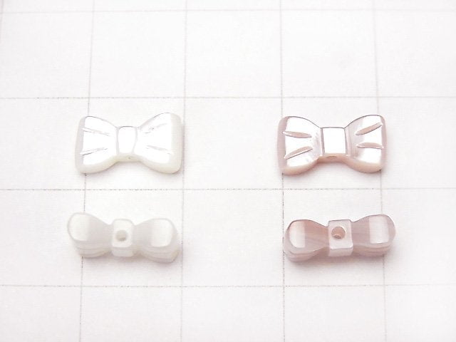 High Quality White Shell (Silver-lip Oyster), Pink Shell AAA Ribbon Shape 10x5x3mm 1pc