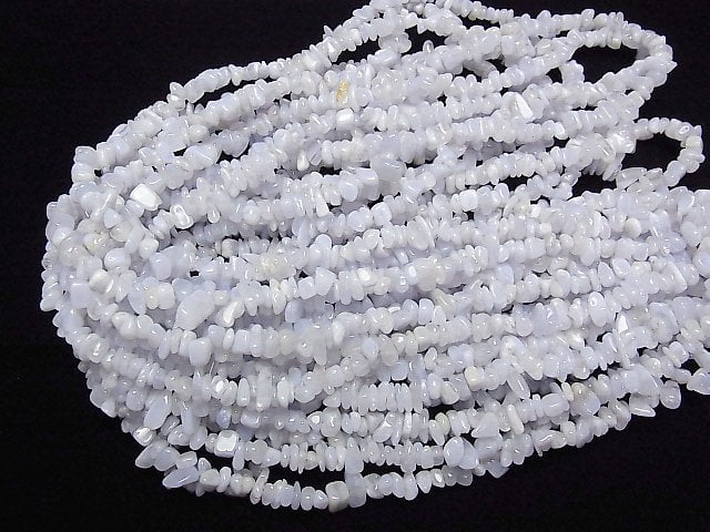 [Video]Blue Lace Agate AA Chips (Small Nugget ) 1strand beads (aprx.30inch/76cm)